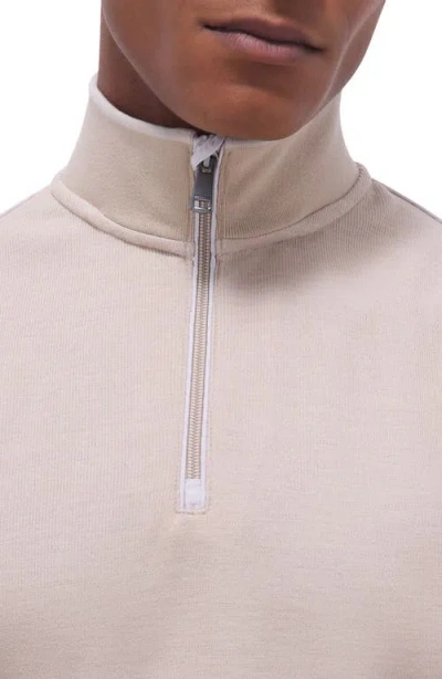 Bugatchi Quarter Zip Performance Pullover In Pink