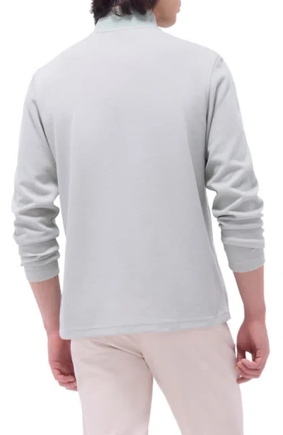 Bugatchi Quarter Zip Performance Pullover In Gray