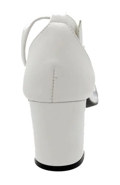 David Tate Timeless Ankle Strap Sandal In White