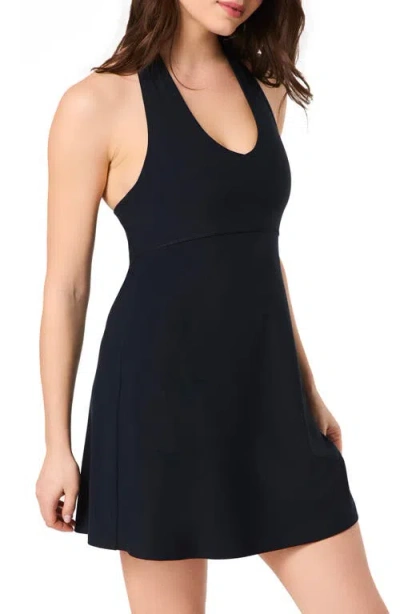 Spanx ® Onform Halter Mini Sundress In Black