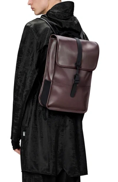 Rains Mini Flap-closure Backpack In Brown