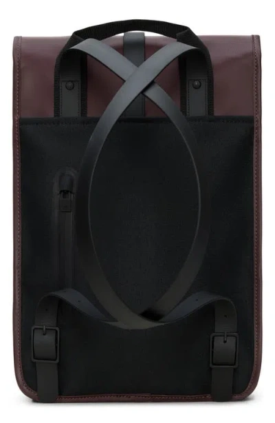 Rains Mini Flap-closure Backpack In Brown