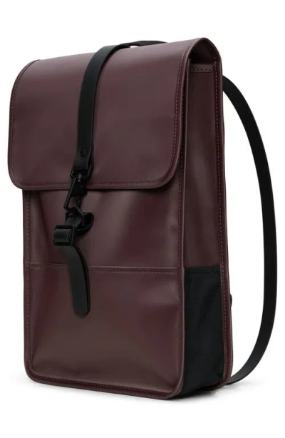 Rains Mini Flap-closure Backpack In Brown