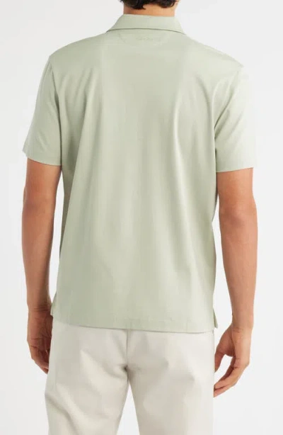 Aurélien Aur1 Solid Cotton Polo In Green