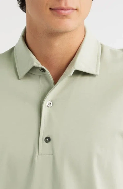 Aurélien Aur1 Solid Cotton Polo In Green