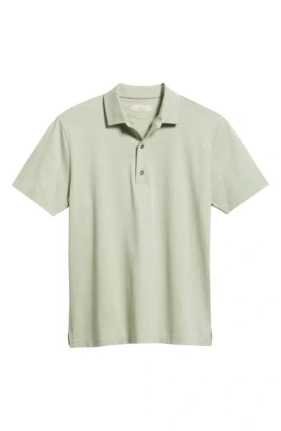 Aurélien Aur1 Solid Cotton Polo In Green