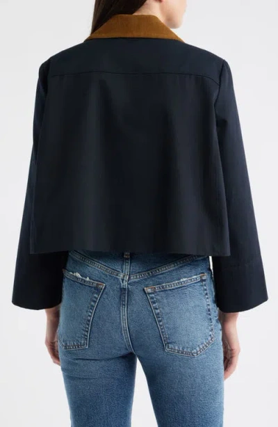 Frame Corduroy-trimmed Cotton-twill Jacket In Multi