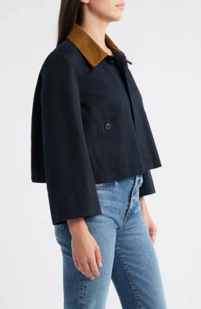 Frame Corduroy-trimmed Cotton-twill Jacket In Multi