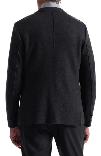 Bugatchi Wool Blend Laser Cut Blazer In Blue