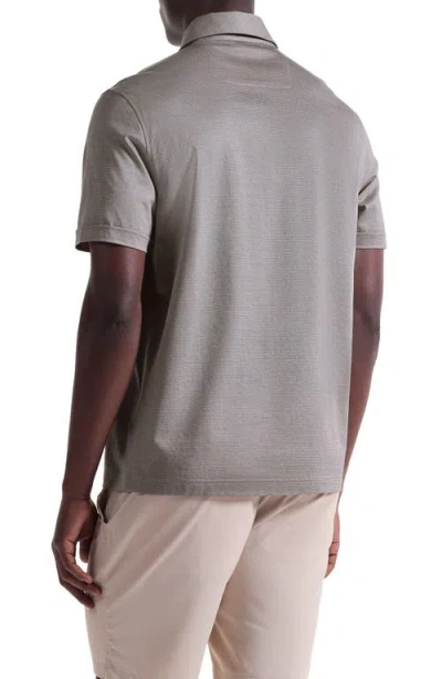 Bugatchi Mercerized Cotton Polo In Neutral
