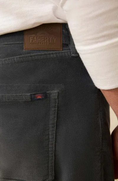 Faherty Stretch Corduroy Pants In Black