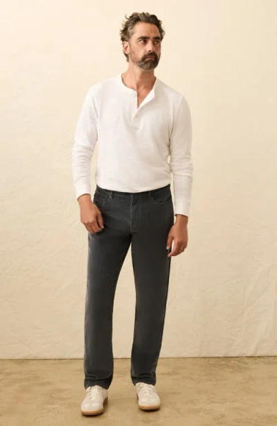 Faherty Stretch Corduroy Pants In Black