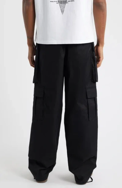 Billionaire Boys Club Bb Thrusters Cotton Drawstring Cargo Pants In Black