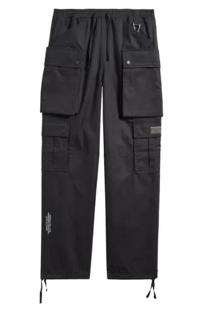 Billionaire Boys Club Bb Thrusters Cotton Drawstring Cargo Pants In Black