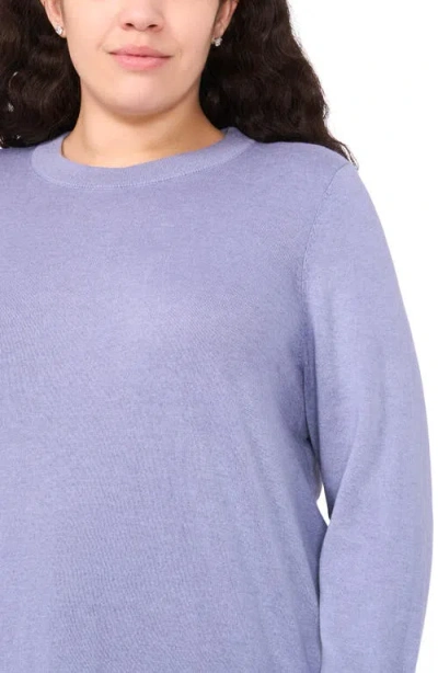 Halogen ® Button Cuff Cotton Blend Sweater In Blue