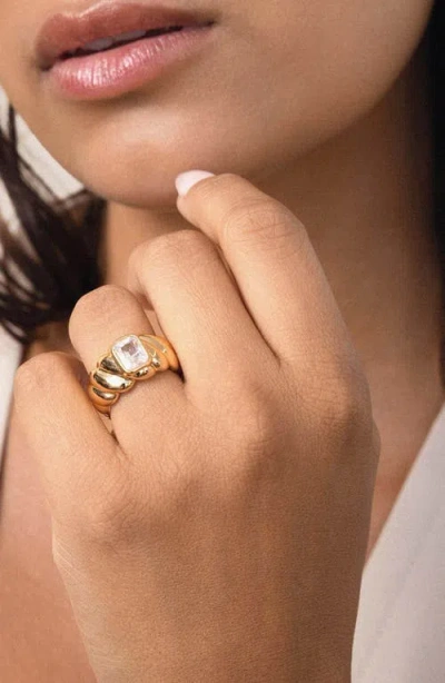 Ettika So Twisted Statement Ring In Gold