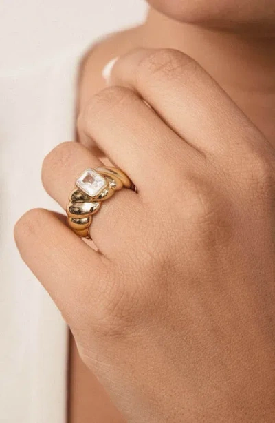 Ettika So Twisted Statement Ring In Gold