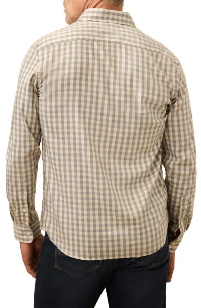 Faherty The Movement Stretch Cotton Blend Twill Button-up Shirt In Gray