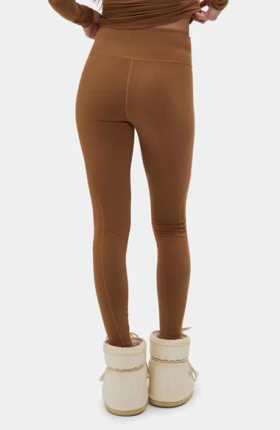 Halfdays Ruth Base Layer Leggings In Brown