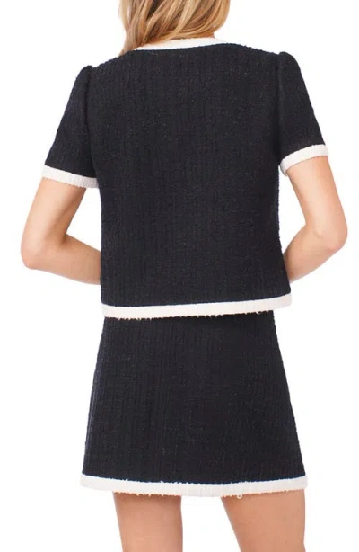 Cece Patch Pocket Contrast Binding Jacket In Black