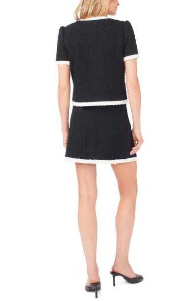 Cece Patch Pocket Contrast Binding Jacket In Black