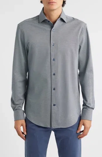 Bugatchi Devon Ooohcotton® Button-up Shirt In Gray
