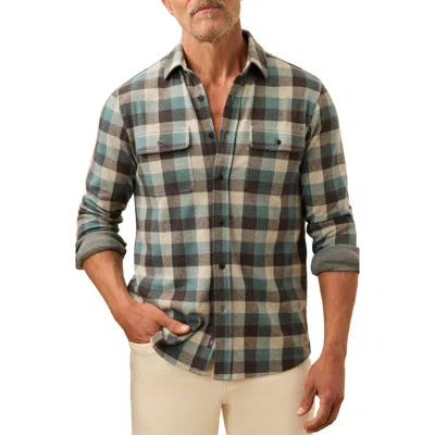 Faherty Legend Button-up Shirt In Black
