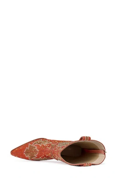 Azalea Wang Scott Western Bootie In Red