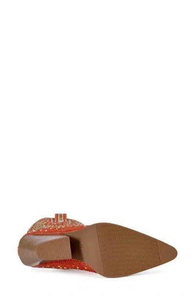 Azalea Wang Scott Western Bootie In Red