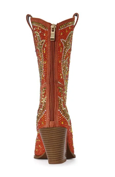 Azalea Wang Scott Western Bootie In Red
