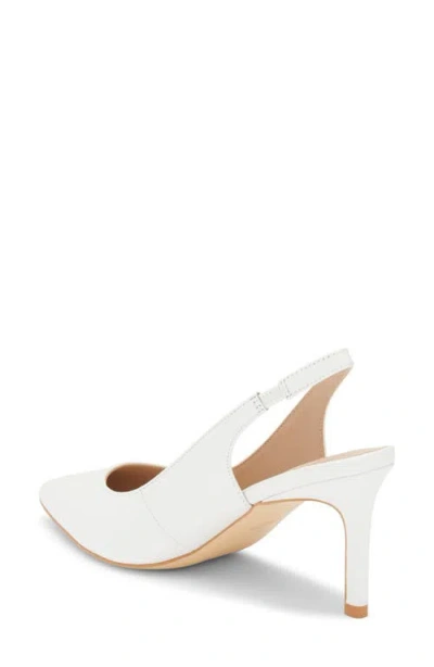 Stuart Weitzman Dancer Slingback Pump In White