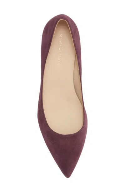 Stuart Weitzman Dancer Pointed Toe Pump In Purple