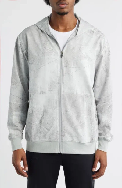 Santo Studio Tempo Tech Zip Jacket In Gray