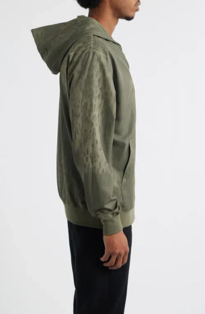 Santo Studio Tempo Tech Zip Jacket In Green