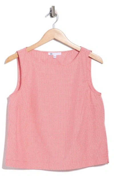 Dr2 By Daniel Rainn Gingham Shell Tank In Pink