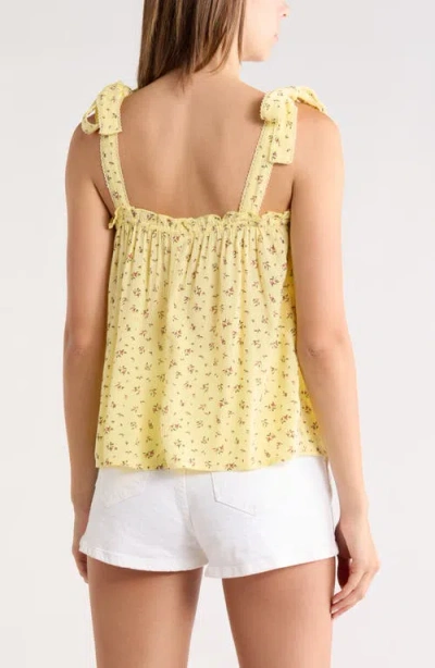 Abound Shoulder Tie Boho Cami In Gold