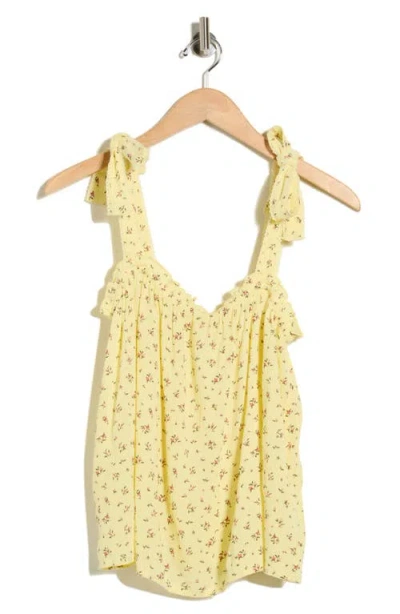 Abound Shoulder Tie Boho Cami In Gold