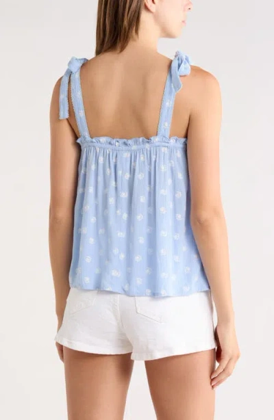 Abound Shoulder Tie Boho Cami In Blue