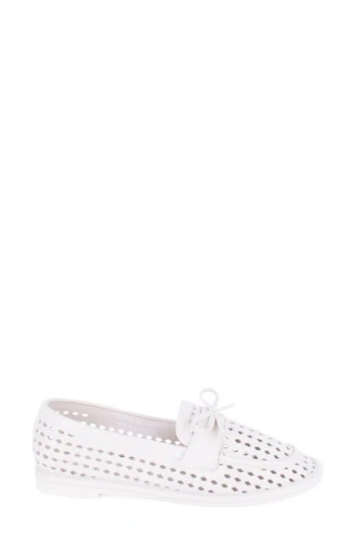 Tahari Maple Cutout Loafer In White