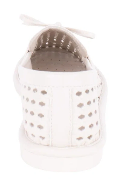 Tahari Maple Cutout Loafer In White