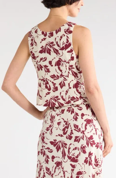 Nordstrom Rack Textured Button Front Vest In Pink