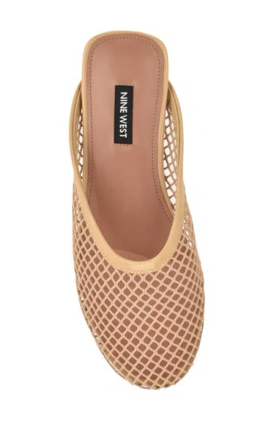 Nine West Daniela Mesh Mule In Neutral