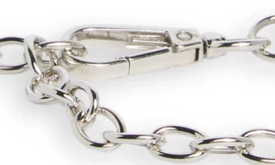 Steve Madden Bean Chain Belt In Silver