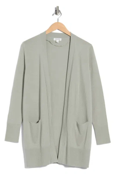 Nordstrom Open Front Cardigan In Gray
