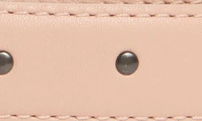 Longchamp Stud Leather Belt In Pink