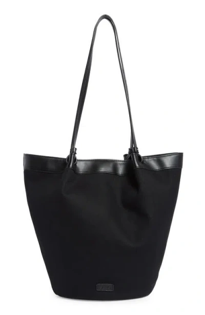 Bcbg Canvas Tote Bag In Black