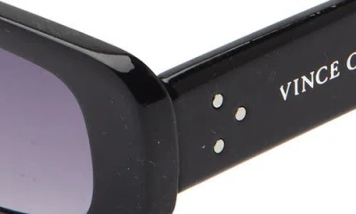Vince Camuto 117mm Gradient Rectangular Sunglasses In Red