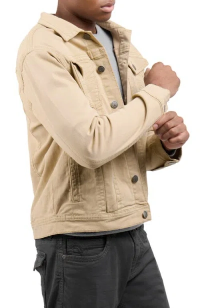 X-ray Xray Saddle Stitch Denim Jacket In Brown
