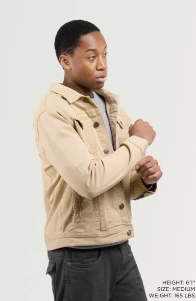 X-ray Xray Saddle Stitch Denim Jacket In Brown