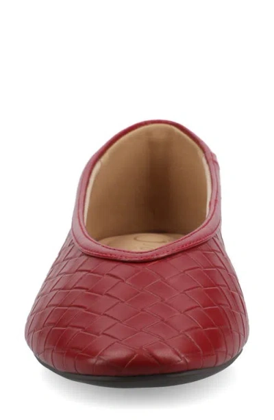 Journee Collection Fortune Flat In Red